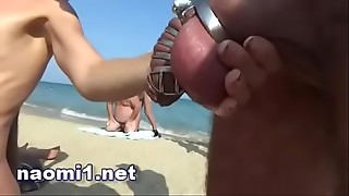 piss and multi cum on a swinger beach cap d'agde