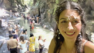 Cum on Face in Public Locker Room and Cumwalk at the Waterfall