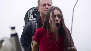 Legitimate Virgin Sex - Stunning girl waits for help and a bright orgasm in doggy