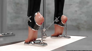 Hardcore Iron Bondage, Latex Bondage & discipline Compilation 3D