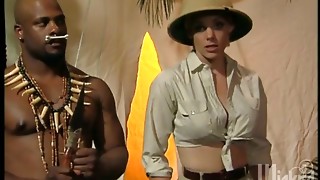 African tribe warrior is pulverizing a National Geographic scientist