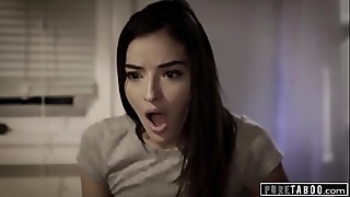 18yo Step-Sister Ravages her Step-Uncle and Step-Sis