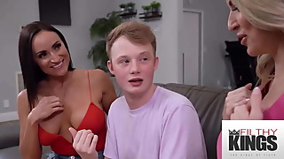 FilthyKings - I Just Had A Threesome With My Busty Stepmom & Her HOT Dark-haired Friend