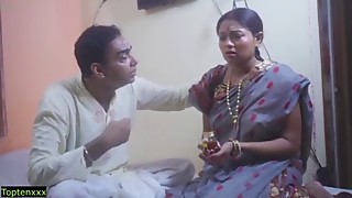 Desi Old Monk tricky Sex with Beautiful Wife! Erotic XXX