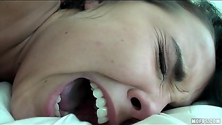 HOT playful brown-haired babe Dillion Harper tries anal for the very first time