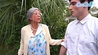 Wild Granny Public Sex, Granny Squirts After Yam-sized Ejaculation From Helpful Stranger