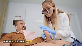 Mischievous Dentist Pristine Edge Doesn't Care About Xander's Jaws Hygiene, She Just Wants His Dick - BRAZZERS