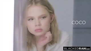 BLACKEDRAW Petite Coco Gets Spread Out In 5 BCC Group sex