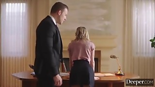 Deeper. Submissive Assistant Demi Gets Dominated & Spanked