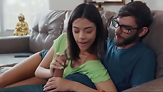 Famillystrock  .My inexperienced young neighbor should taste my pink cigar