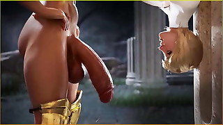 Three dimensional Futanari MILF drills Girl and jizm in pussy and mouth, Super-steamy Futa MNCZPS5K