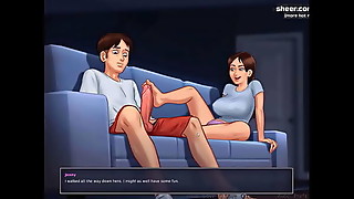 Hot platinum-blonde nubile gets her diminutive and succulent honeypot fucked and spunked inwards l My sexiest gameplay moments l Summertime Saga[v0185] l Part 26