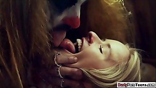 Sweet Lily Ford pounded by a mad clown