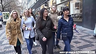 Girls Take Stranger to the Harem HomeParty