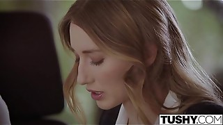 TUSHY.com Submissive secretary penalized and sodomised