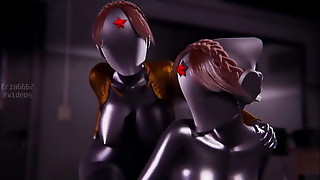 Anime porn l Twins Atomic Heart l Big boobs l Big Dick