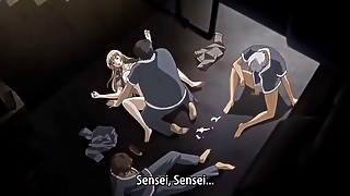 Hentai blonde fucked in stairwell