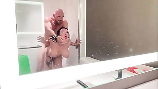 Fucked a beautiful hot brunette in the shower! - Payton Preslee