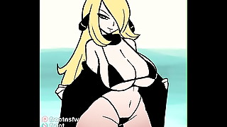Cynthia's reward (Pokemon hentai)