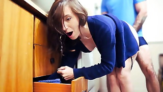 Stepmom gets stuck AGAIN - (Hot MILF gets FUCKED Hard)