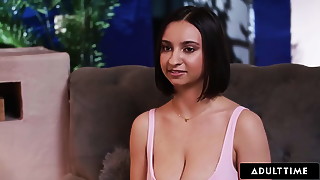 ADULT TIME - Big Natural Tits Teen Hailey Rose Wants BREEDING CREAMPIE From IRL Boyfriend Max Fills!